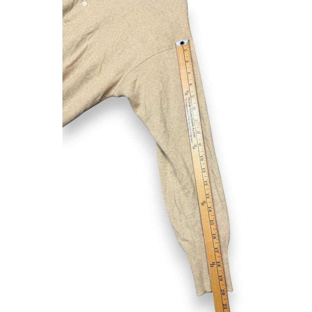 Mitsukoshi Thermal Set Mens‎ L Beige Wool Henley Top Leggings Long Johns Japan - Picture 6 of 16